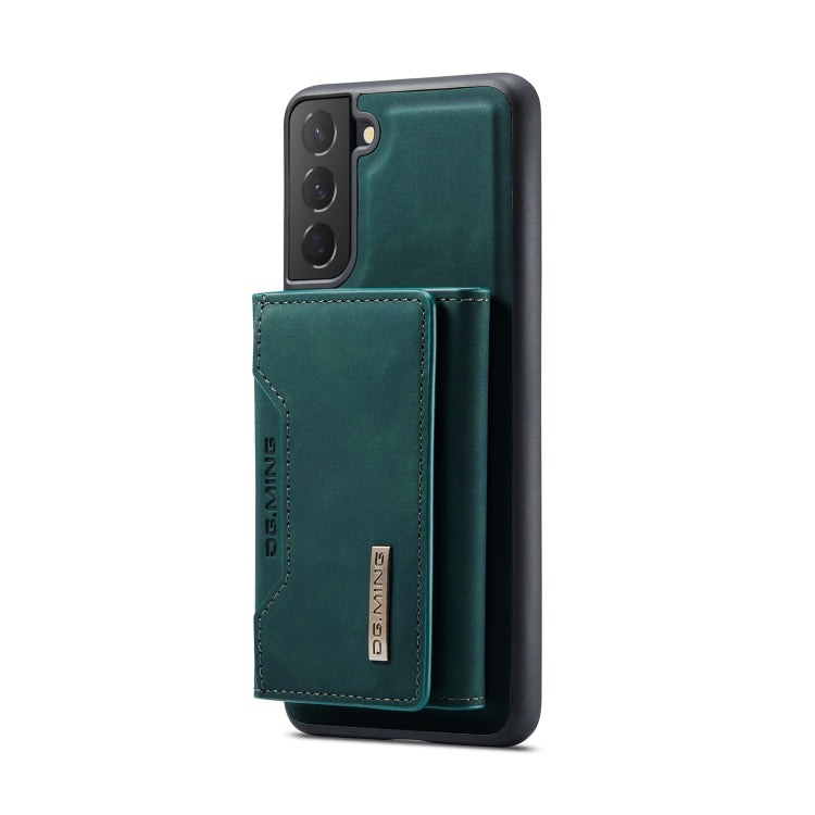 For Samsung Galaxy S22+ 5G DG.MING M2 Series 3-Fold Multi Card Bag Back Cover Phone Case(Green) by DG.MING