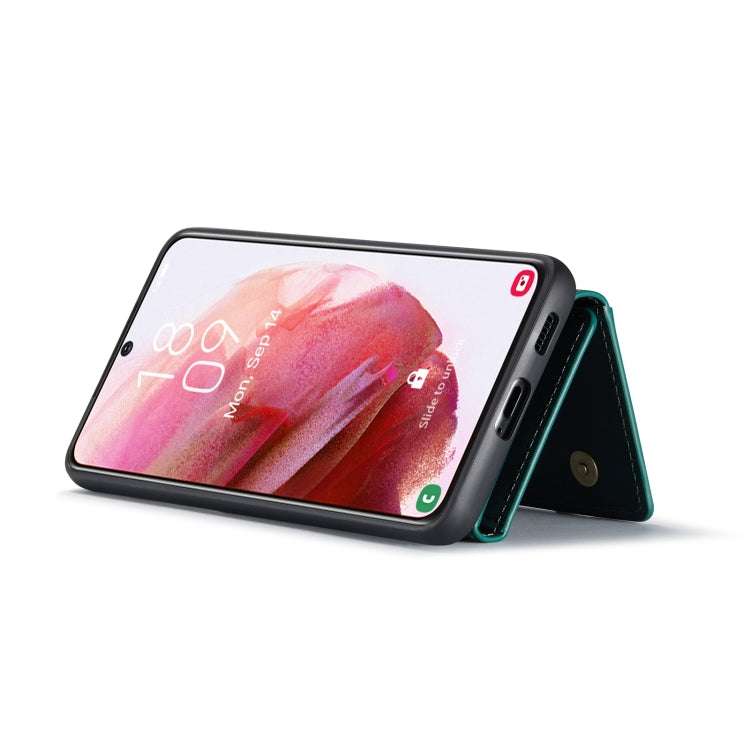 For Samsung Galaxy S22+ 5G DG.MING M2 Series 3-Fold Multi Card Bag Back Cover Phone Case(Green) by DG.MING