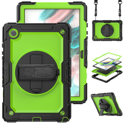 For Samsung Galaxy Tab A8 10.5 2021 X200 / X205 Silicone + PC Tablet Case(Yellow Green + Black) - Other Galaxy Tab PC by buy2fix | Online Shopping UK | buy2fix