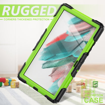 For Samsung Galaxy Tab A8 10.5 2021 X200 / X205 Silicone + PC Tablet Case(Yellow Green + Black) - Other Galaxy Tab PC by buy2fix | Online Shopping UK | buy2fix