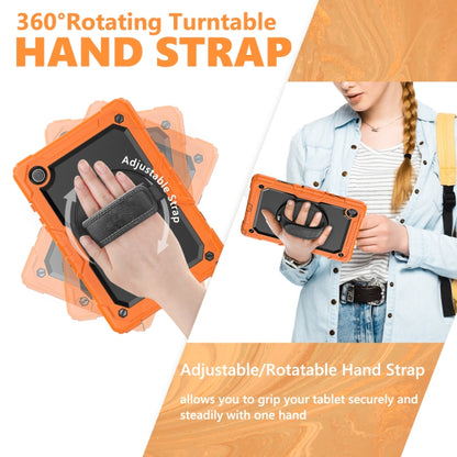 For Samsung Galaxy Tab A8 10.5 2021 X200 / X205 Silicone + PC Tablet Case(Black + Orange) - Other Galaxy Tab PC by buy2fix | Online Shopping UK | buy2fix