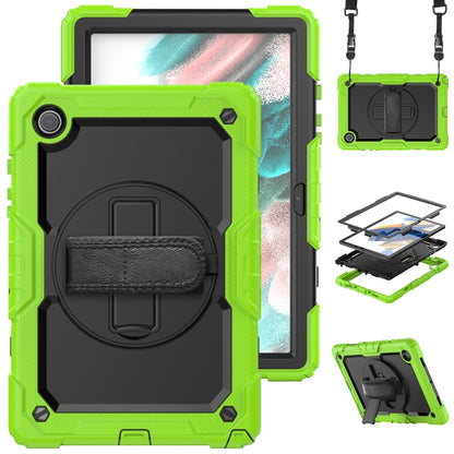 For Samsung Galaxy Tab A8 10.5 2021 X200 / X205 Silicone + PC Tablet Case(Black + Yellow Green) - Other Galaxy Tab PC by buy2fix | Online Shopping UK | buy2fix
