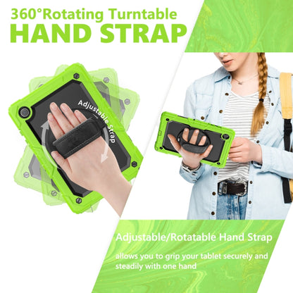 For Samsung Galaxy Tab A8 10.5 2021 X200 / X205 Silicone + PC Tablet Case(Black + Yellow Green) - Other Galaxy Tab PC by buy2fix | Online Shopping UK | buy2fix