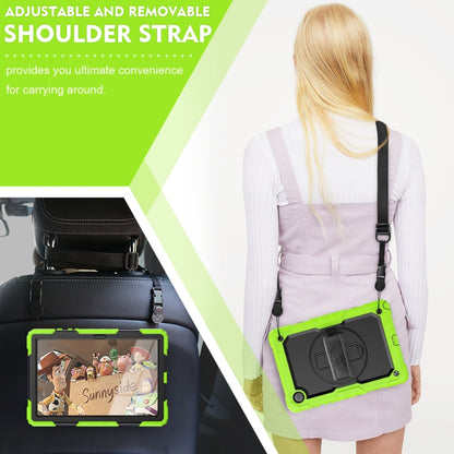 For Samsung Galaxy Tab A8 10.5 2021 X200 / X205 Silicone + PC Tablet Case(Black + Yellow Green) - Other Galaxy Tab PC by buy2fix | Online Shopping UK | buy2fix