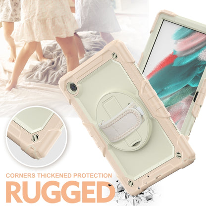 For Samsung Galaxy Tab A8 10.5 2021 X200 / X205 Silicone + PC Tablet Case(Beige + Rose Gold) - Other Galaxy Tab PC by buy2fix | Online Shopping UK | buy2fix