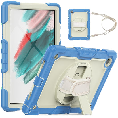 For Samsung Galaxy Tab A8 10.5 2021 X200 / X205 Silicone + PC Tablet Case(Beige + Cyan) - Other Galaxy Tab PC by buy2fix | Online Shopping UK | buy2fix