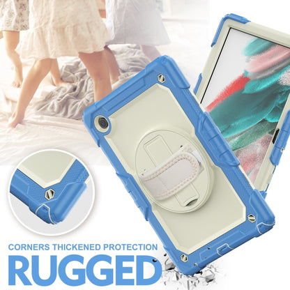 For Samsung Galaxy Tab A8 10.5 2021 X200 / X205 Silicone + PC Tablet Case(Beige + Cyan) - Other Galaxy Tab PC by buy2fix | Online Shopping UK | buy2fix