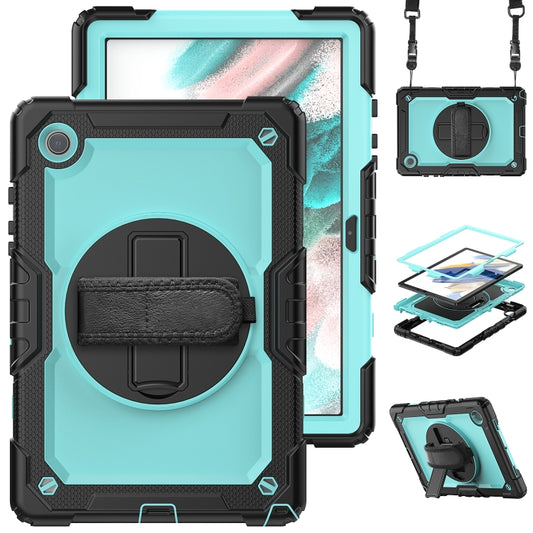 For Samsung Galaxy Tab A8 10.5 2021 X200 / X205 Silicone + PC Tablet Case(Light Blue + Black) - Other Galaxy Tab PC by buy2fix | Online Shopping UK | buy2fix