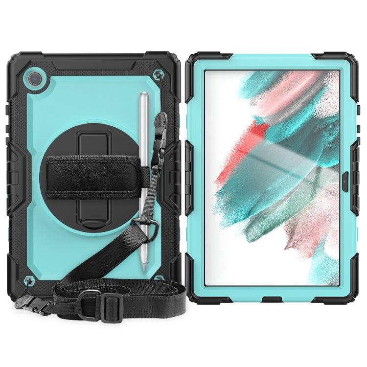 For Samsung Galaxy Tab A8 10.5 2021 X200 / X205 Silicone + PC Tablet Case(Light Blue + Black) - Other Galaxy Tab PC by buy2fix | Online Shopping UK | buy2fix