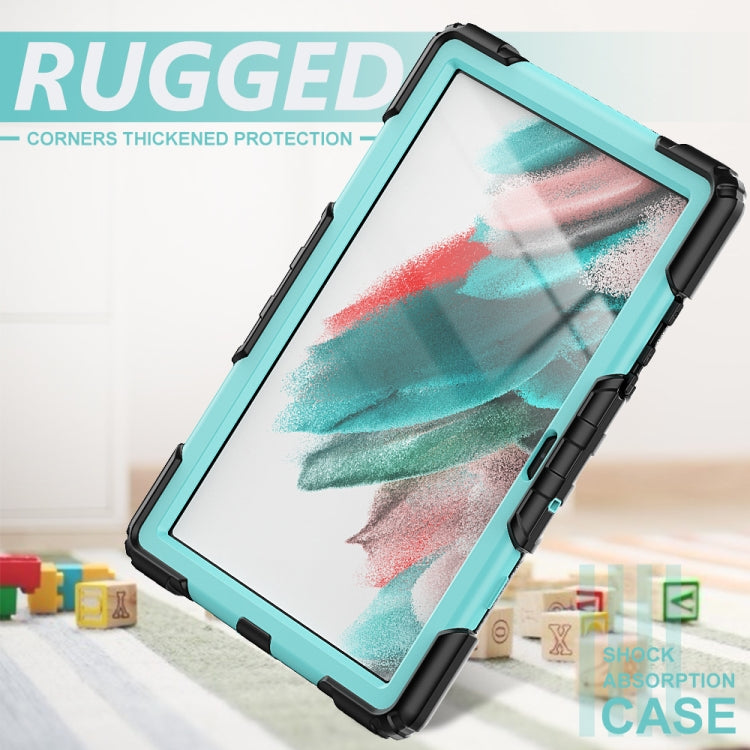 For Samsung Galaxy Tab A8 10.5 2021 X200 / X205 Silicone + PC Tablet Case(Light Blue + Black) - Other Galaxy Tab PC by buy2fix | Online Shopping UK | buy2fix