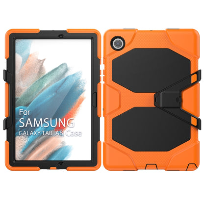 For Samsung Galaxy Tab A8 10.5 2021 X200 / X205 Colorful Silicon + PC Tablet Case(Orange) - Other Galaxy Tab PC by buy2fix | Online Shopping UK | buy2fix