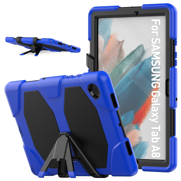 For Samsung Galaxy Tab A8 10.5 2021 X200 / X205 Colorful Silicon + PC Tablet Case(Blue) - Other Galaxy Tab PC by buy2fix | Online Shopping UK | buy2fix