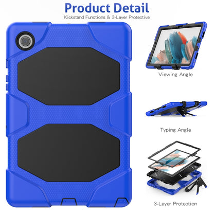 For Samsung Galaxy Tab A8 10.5 2021 X200 / X205 Colorful Silicon + PC Tablet Case(Blue) - Other Galaxy Tab PC by buy2fix | Online Shopping UK | buy2fix