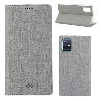 For Galaxy A71 ViLi Magnet Horizontal Flip Shockproof TPU + PU Leather Protective Case  Card Slot & Holder(Grey) - Galaxy Phone Cases by ViLi | Online Shopping UK | buy2fix