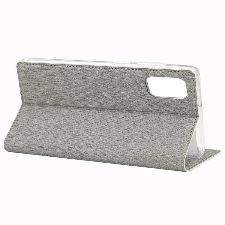 For Galaxy A71 ViLi Magnet Horizontal Flip Shockproof TPU + PU Leather Protective Case  Card Slot & Holder(Grey) - Galaxy Phone Cases by ViLi | Online Shopping UK | buy2fix