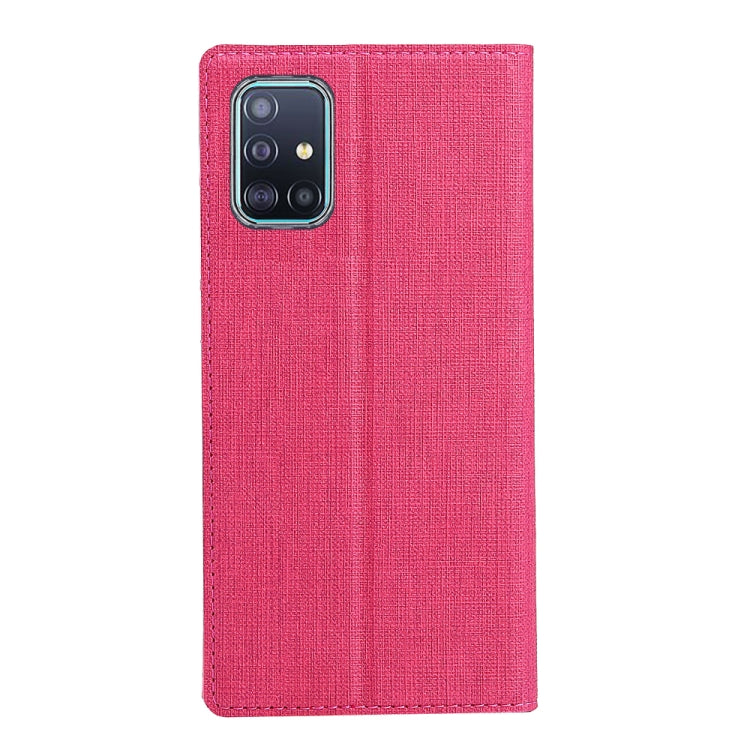 For Galaxy A71 ViLi Magnet Horizontal Flip Shockproof TPU + PU Leather Protective Case  Card Slot & Holder(Pink) - Galaxy Phone Cases by ViLi | Online Shopping UK | buy2fix