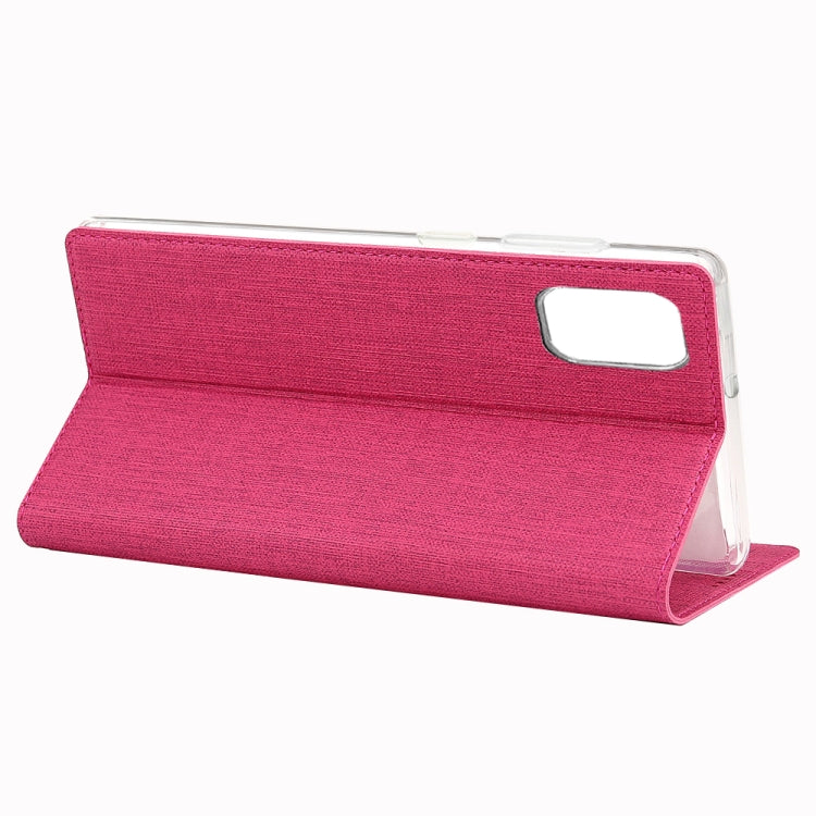 For Galaxy A71 ViLi Magnet Horizontal Flip Shockproof TPU + PU Leather Protective Case  Card Slot & Holder(Pink) - Galaxy Phone Cases by ViLi | Online Shopping UK | buy2fix