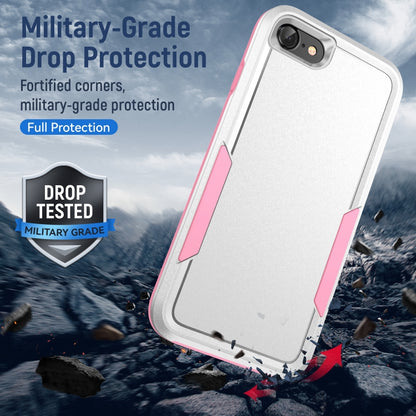 For iPhone SE 2022 / SE 2020 / 8 / 7 Pioneer Armor Heavy Duty PC + TPU Phone Case(White) by buy2fix