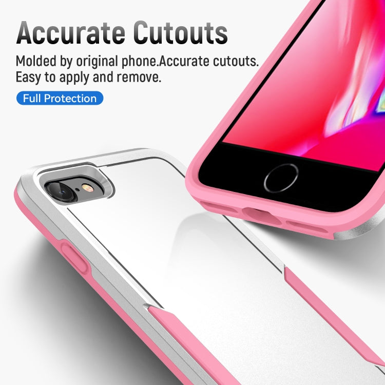 For iPhone SE 2022 / SE 2020 / 8 / 7 Pioneer Armor Heavy Duty PC + TPU Phone Case(White) by buy2fix