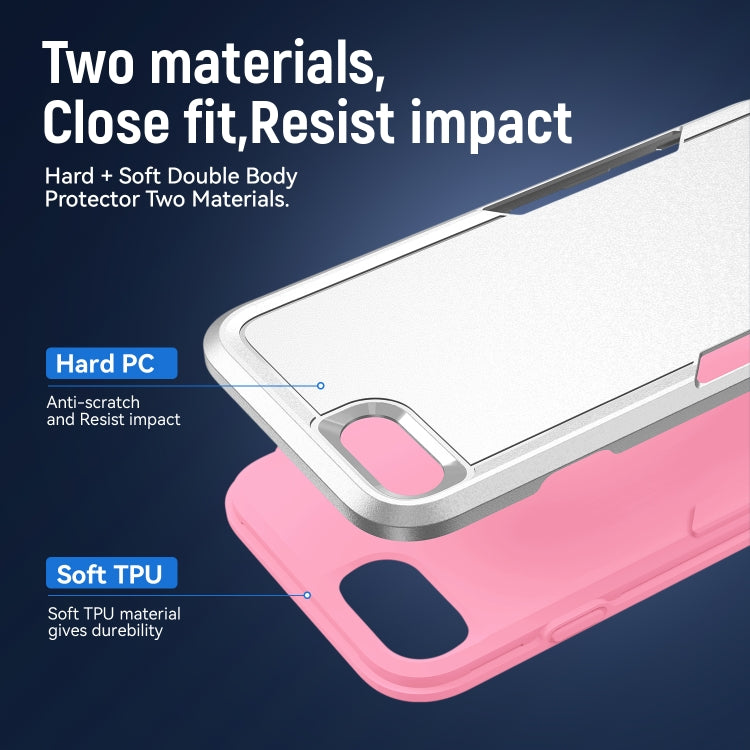 For iPhone SE 2022 / SE 2020 / 8 / 7 Pioneer Armor Heavy Duty PC + TPU Phone Case(White) by buy2fix