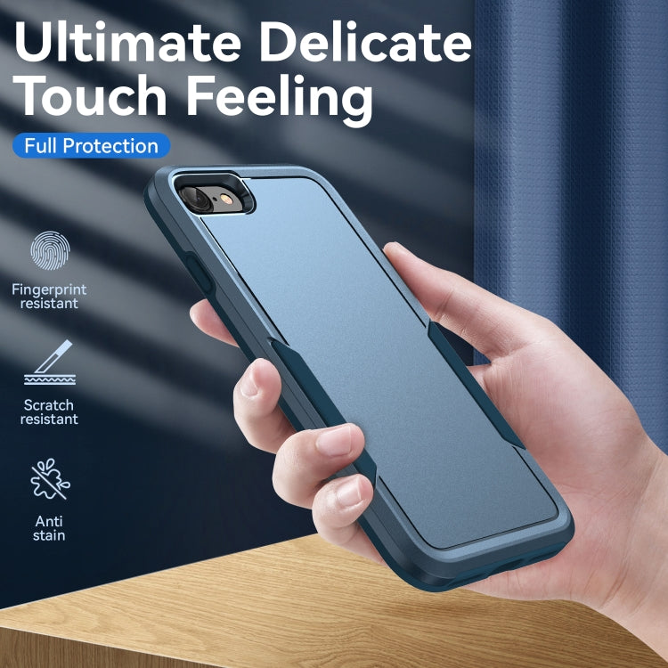 For iPhone SE 2022 / SE 2020 / 8 / 7 Pioneer Armor Heavy Duty PC + TPU Phone Case(Blue) by buy2fix