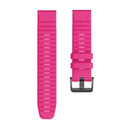 For Garmin Fenix 7 Silicone Watch Band(Pink) by buy2fix