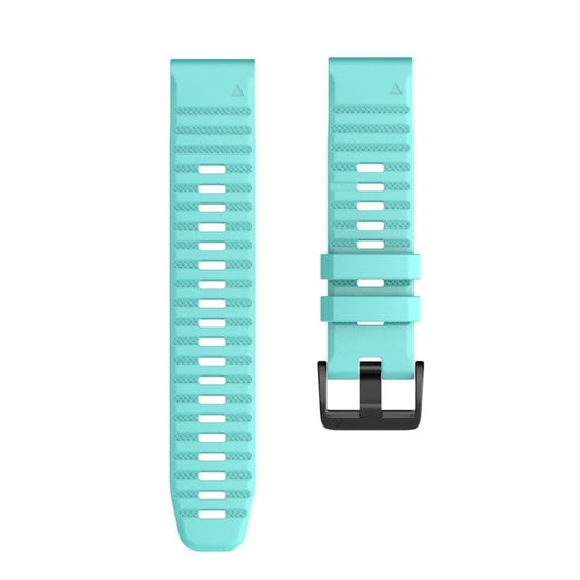 For Garmin Fenix 7X Silicone Watch Band(Mint Green) by buy2fix