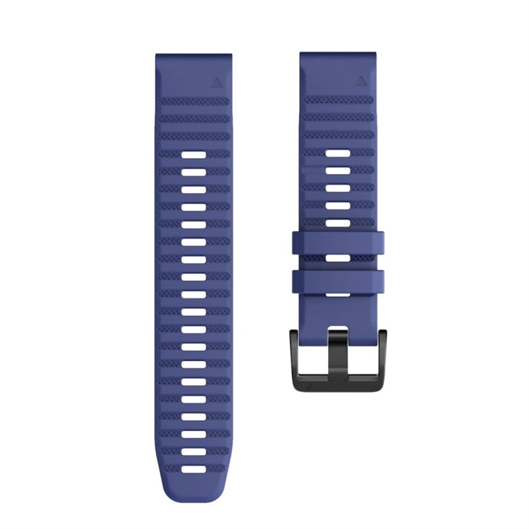For Garmin Fenix 7X Silicone Watch Band(Midnight Blue) - Watch Bands by buy2fix | Online Shopping UK | buy2fix