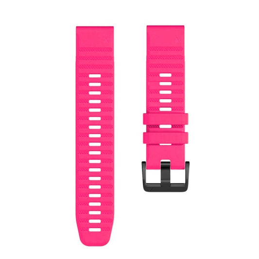 For Garmin Fenix 7X Silicone Watch Band(Pink) by buy2fix