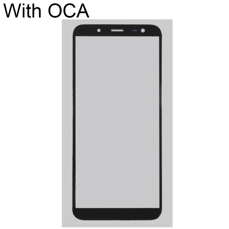 For Samsung Galaxy J6 / J600 Front Screen Outer Glass Lens with OCA Optically Clear Adhesive - Outer Glass Lens by buy2fix | Online Shopping UK | buy2fix