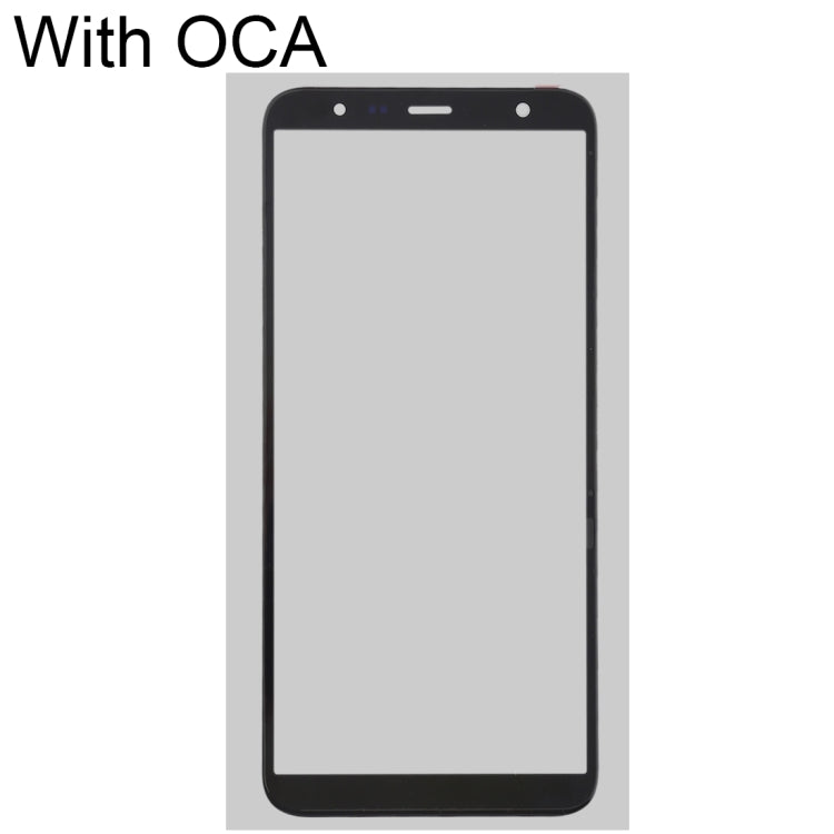 For Samsung Galaxy J4+ / J6+ Front Screen Outer Glass Lens with OCA Optically Clear Adhesive - Outer Glass Lens by buy2fix | Online Shopping UK | buy2fix