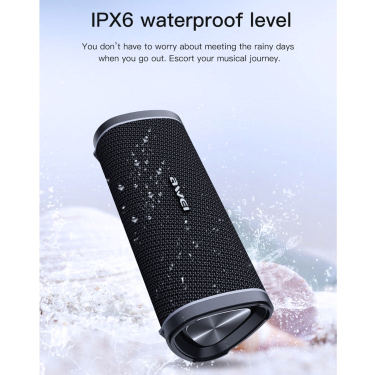 awei Y331 Outdoor TWS Stereo Bluetooth Speaker(Black) - Desktop Speaker by awei | Online Shopping UK | buy2fix
