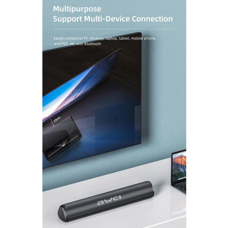 awei Y333 TWS Desktop Wireless Bluetooth Speaker(Black) - Desktop Speaker by awei | Online Shopping UK | buy2fix