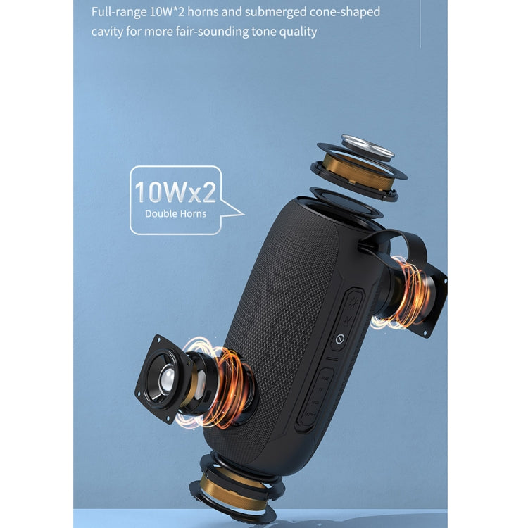 awei Y370 Outdoor Waterproof Bluetooth Speaker with Colorful Light(Red) - Desktop Speaker by awei | Online Shopping UK | buy2fix