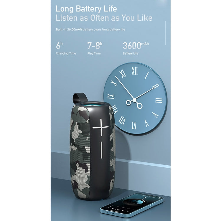 awei Y370 Outdoor Waterproof Bluetooth Speaker with Colorful Light(Red) - Desktop Speaker by awei | Online Shopping UK | buy2fix