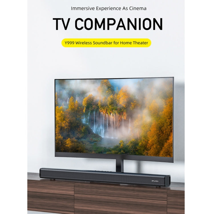 awei Y999 Desktop Wireless Bluetooth Speaker Soundbar(Black) - Desktop Speaker by awei | Online Shopping UK | buy2fix