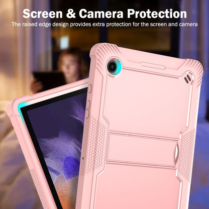 For Samsung Galaxy Tab A8 10.5 2021 Silicone + PC Shockproof Protective Tablet Case with Holder(Rose Gold) - Other Galaxy Tab PC by buy2fix | Online Shopping UK | buy2fix