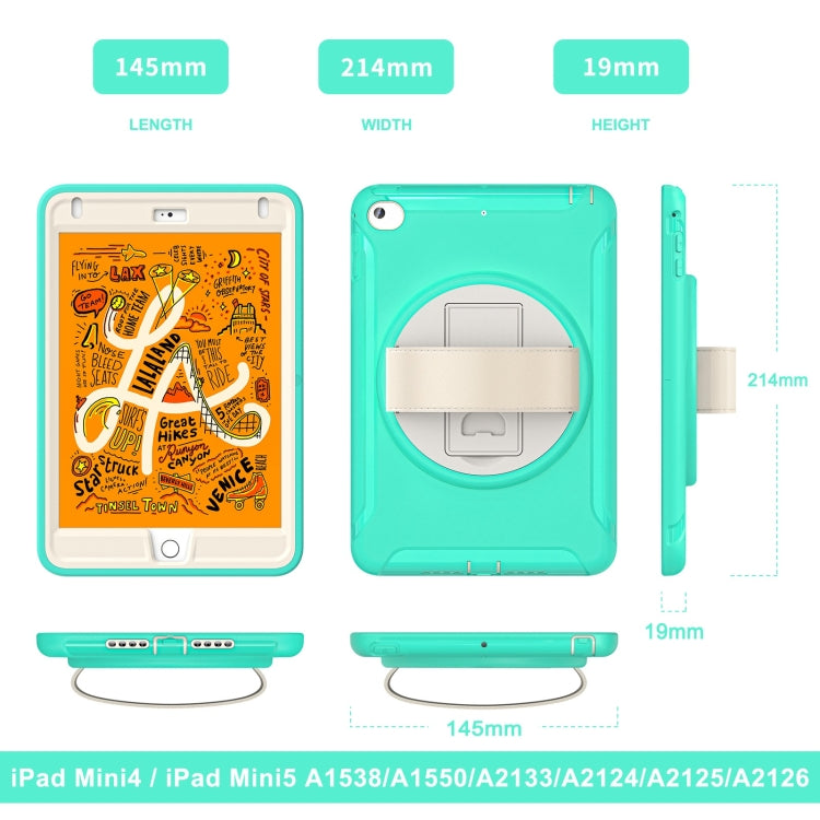 360 Degree Rotation PC + TPU Tablet Case For iPad mini 5 / 4(Mint Green) - iPad mini (2019) / mini 5 Cases by buy2fix | Online Shopping UK | buy2fix