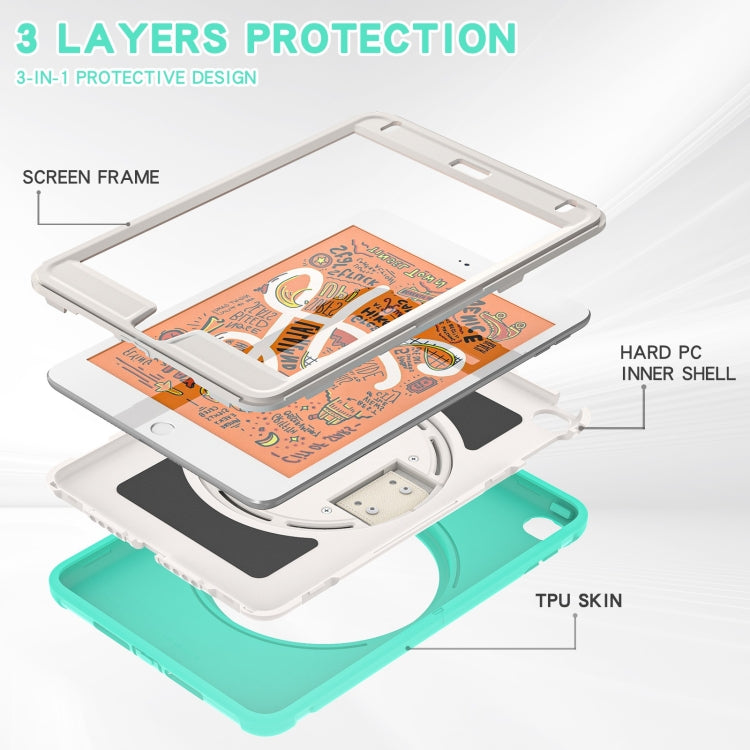 360 Degree Rotation PC + TPU Tablet Case For iPad mini 5 / 4(Mint Green) - iPad mini (2019) / mini 5 Cases by buy2fix | Online Shopping UK | buy2fix
