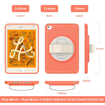360 Degree Rotation PC + TPU Tablet Case For iPad mini 5 / 4(Coral Orange) - iPad mini (2019) / mini 5 Cases by buy2fix | Online Shopping UK | buy2fix