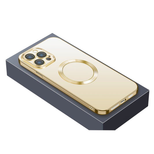 For iPhone 13 Nebula Series MagSafe Magnetic Phone Case(Gold) - iPhone 13 Cases by buy2fix | Online Shopping UK | buy2fix