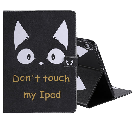 For iPad Pro 11 (2018) Colored Drawing Pattern Horizontal Flip PU Leather Case with Holder & Card Slots & Wallet(Cat Ears) - iPad Pro 11 (2018) Cases by buy2fix | Online Shopping UK | buy2fix