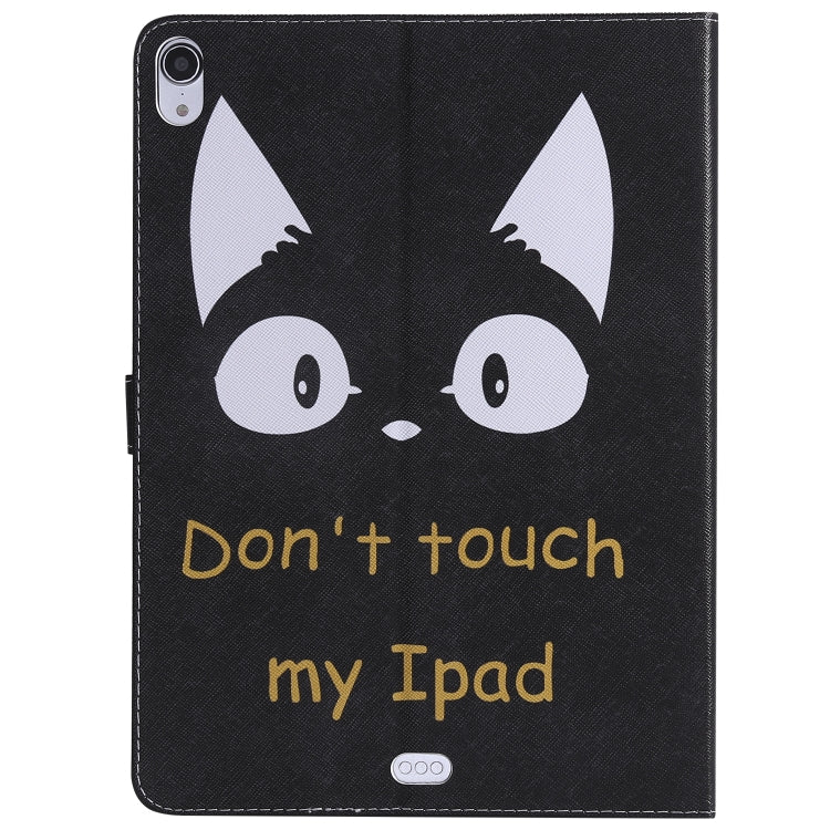 For iPad Pro 11 (2018) Colored Drawing Pattern Horizontal Flip PU Leather Case with Holder & Card Slots & Wallet(Cat Ears) - iPad Pro 11 (2018) Cases by buy2fix | Online Shopping UK | buy2fix