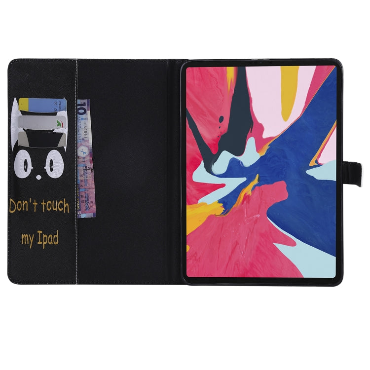 For iPad Pro 11 (2018) Colored Drawing Pattern Horizontal Flip PU Leather Case with Holder & Card Slots & Wallet(Cat Ears) - iPad Pro 11 (2018) Cases by buy2fix | Online Shopping UK | buy2fix