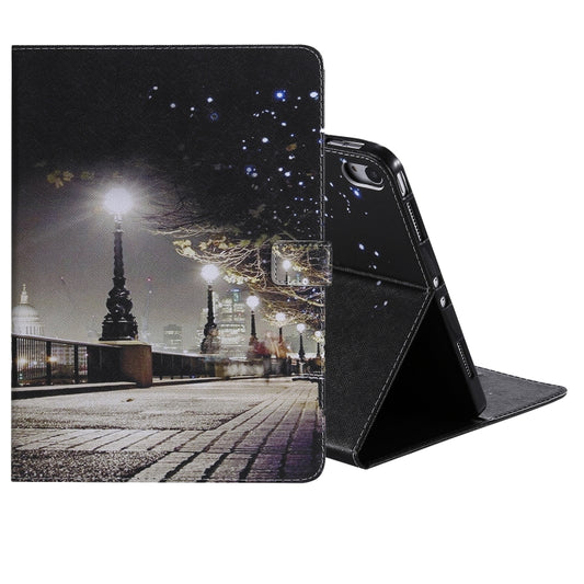 For iPad Pro 11 (2018) Colored Drawing Pattern Horizontal Flip PU Leather Case with Holder & Card Slots & Wallet(Cityscape) - iPad Pro 11 (2018) Cases by buy2fix | Online Shopping UK | buy2fix