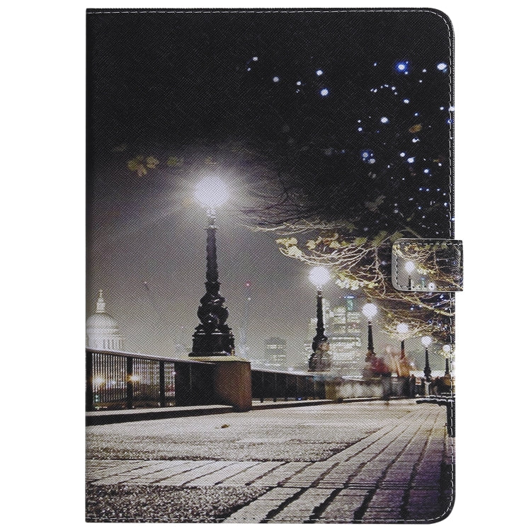 For iPad Pro 11 (2018) Colored Drawing Pattern Horizontal Flip PU Leather Case with Holder & Card Slots & Wallet(Cityscape) - iPad Pro 11 (2018) Cases by buy2fix | Online Shopping UK | buy2fix
