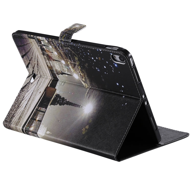 For iPad Pro 11 (2018) Colored Drawing Pattern Horizontal Flip PU Leather Case with Holder & Card Slots & Wallet(Cityscape) - iPad Pro 11 (2018) Cases by buy2fix | Online Shopping UK | buy2fix