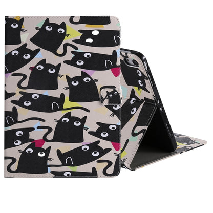 For iPad Pro 11 (2018) Colored Drawing Pattern Horizontal Flip PU Leather Case with Holder & Card Slots & Wallet(Little Cat) - iPad Pro 11 (2018) Cases by buy2fix | Online Shopping UK | buy2fix