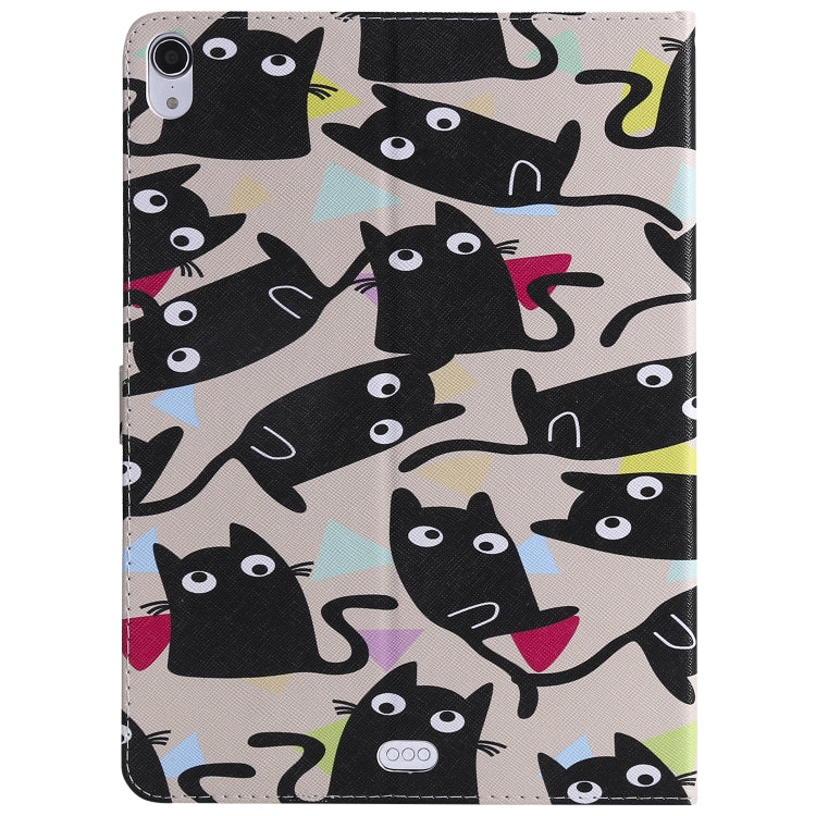 For iPad Pro 11 (2018) Colored Drawing Pattern Horizontal Flip PU Leather Case with Holder & Card Slots & Wallet(Little Cat) - iPad Pro 11 (2018) Cases by buy2fix | Online Shopping UK | buy2fix