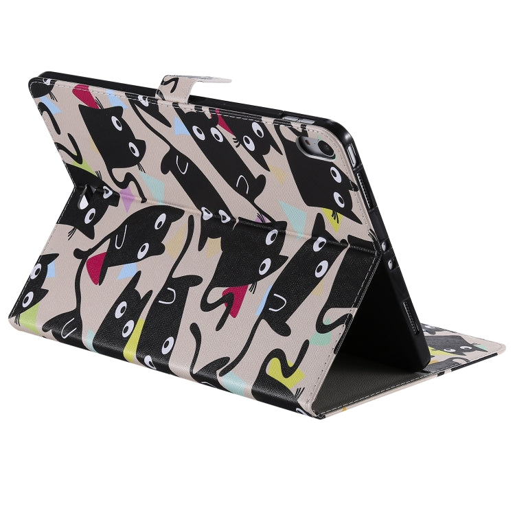 For iPad Pro 11 (2018) Colored Drawing Pattern Horizontal Flip PU Leather Case with Holder & Card Slots & Wallet(Little Cat) - iPad Pro 11 (2018) Cases by buy2fix | Online Shopping UK | buy2fix